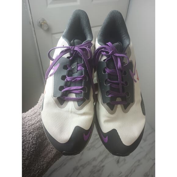 Nike Air Zoom Pegasus 39 Shield Running Shoes Bone/Cobblestone/Purple sz 9 - Picture 2 of 9